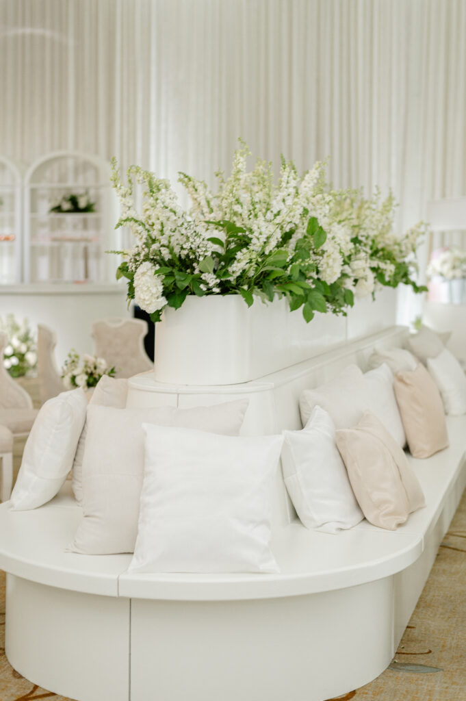 Floral seating arrangement 